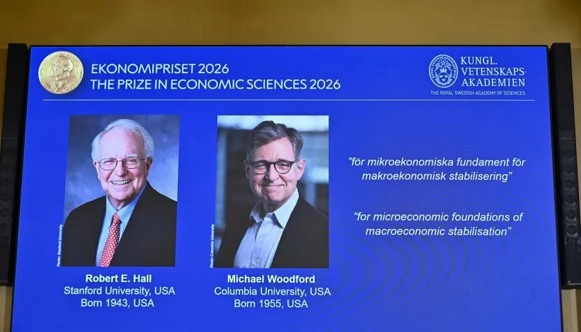 Robert E. Hall y Michael Woodford, Premio Nobel de Economía.