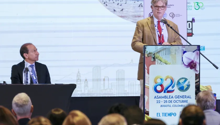 El presidente de la Sociedad Interamericana de Prensa (SIP), Pierre Manigault.