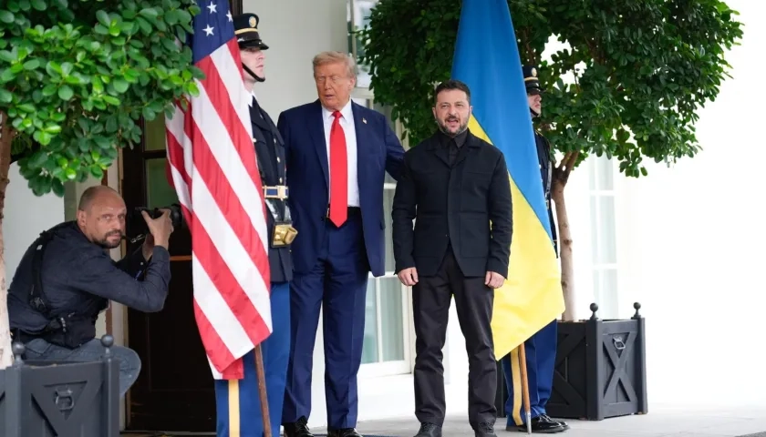 Donald Trump y Volodímir Zelenski en una visita a la Casa Blanca. 