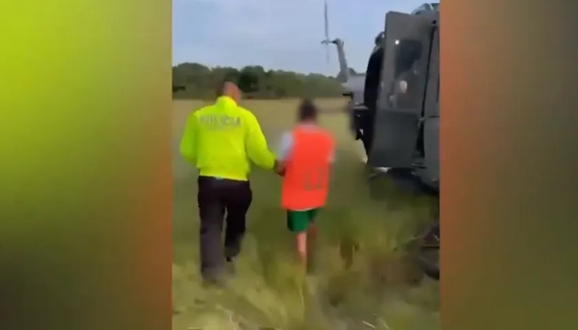 Presunto agresor presentado por Fiscalía.