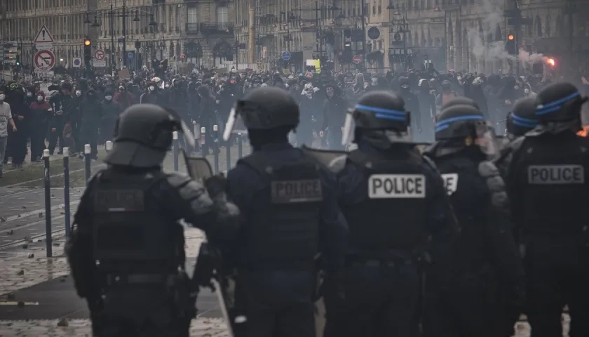 Imagen de la protesta de este sábado.