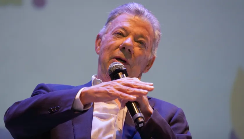 El expresidente Juan Manuel Santos.