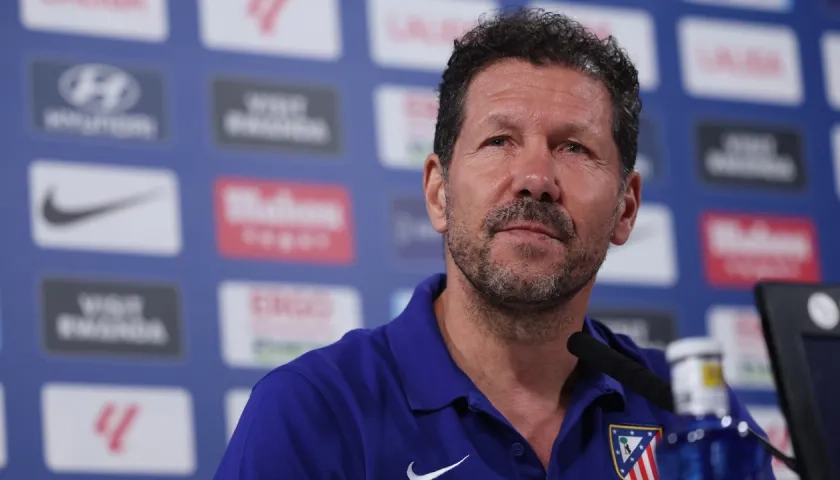 El argentino Diego Simeone, entrenador del Atlético de Madrid.