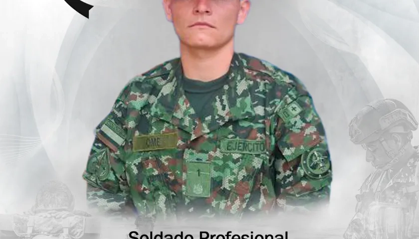 Soldado profesional Brayan Ome Rojas. 