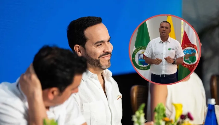 Abelardo De La Espriella y Yahir Acuña, alcalde de Sincelejo.