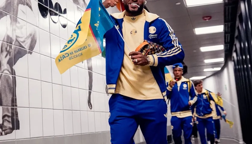 Miguel Ángel Borja, delantero colombiano del América. 