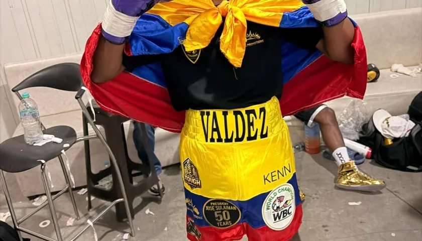 Dago Valdés, boxeador cartagenero invicto en siete combates.