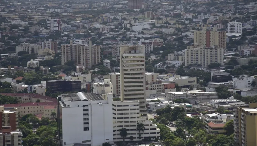Vista panorámica de Barranquilla. 