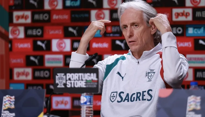 Jorge Jesus, entrenador de la selección de Portugal. 