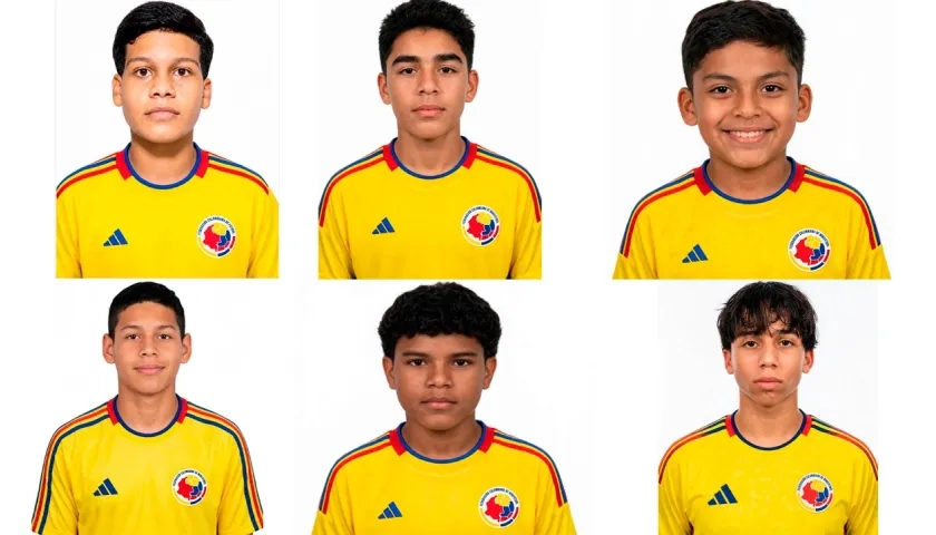 Samuel Pión, Gabriel Camargo, Di' Gennaro Crescente, Salomón Arrieta, Samuel Rosales e Íker Urteaga.