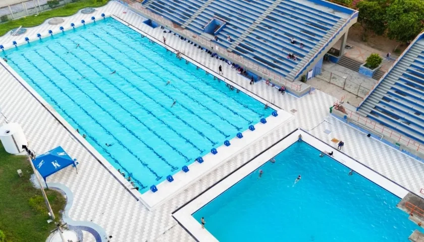 Las piscinas de la Universidad del Atlántico.