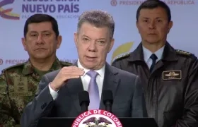 Juan Manuel Santos, presidente.