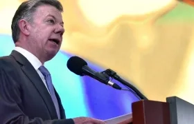 Juan Manuel Santos, presidente.