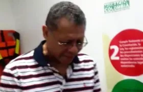 William Robinson, capturado por oficiales de Migración Colombia en el lobby de un hotel en Cartagena.