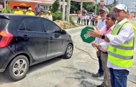 Acto de apertura del Par Vial de la carrera 50 entre calles 55 y 53.