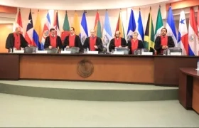 Integrantes de la Corte Interamericana de Derechos Humanos.