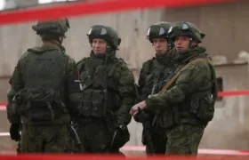 Foto de archivo de militares en Chechenia.