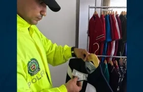 Mercancía incautada por la Policía en Barranquilla.