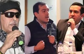 Jesús Santrich y los Representantes, Santiago Valencia y Edward Rodríguez.