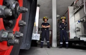 Son las primeras mujeres en la historia del Cuerpo de Bombneros de Barranquilla.