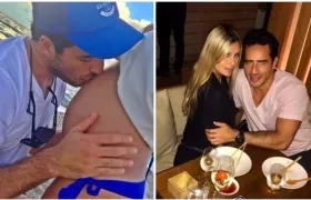 El actor Pedro Palacio y la madre de su hijo Paula Maya.