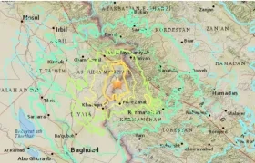 El sismo tuvo 33.9 kilómetros de profundidad.