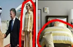 Meme sobre el vestuario de María Clemencia Rodríguez de Santos.