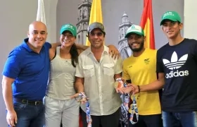 Gonzalo Bauto, María Herazo, Alejandro Char, Alex Cujavante y Nelson Soto.