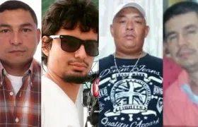 Francisco Sarmiento, Angello Alzamora Córdoba, Danny Jair Redondo Rojas y Henry Rueda Rosa.