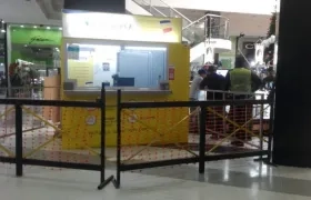 Sucursal de Bancolombia donde se presentó el suceso.