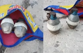 Los artefactos rescatados. 