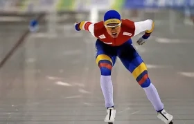 Pedro Causil, patinador colombiano. 