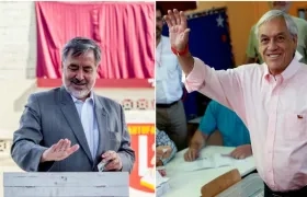 El progresista Alejandro Guillier y el conservador Sebastián Piñera.