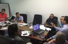 Jaime Berdugo, director del Área Metropolitana de Barranquilla, durante la reunión de la Junta.