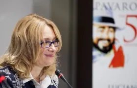 Nicoletta Mantovani, viuda de Luciano Pavarotti.
