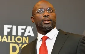 George Weah, exjugador del Milan. 