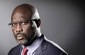 El exfutbolista George Weah.