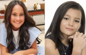 Ivanna Carvajales Tarud, capitana infantil y Isabella Ovalle Martinez, capitana pre-juvenil.