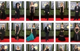 Alfombra roja de Los Globos de oro 2018.