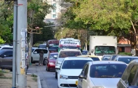 Tránsito en Barranquilla.