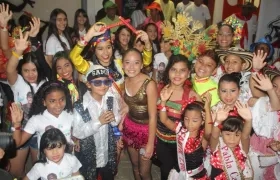 Samuel Martínez y Shadya Londoño reyes infantiles del Carnaval 2018.