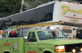 Imagen del accidente compartida por el grupo Galé.