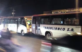 Los tres vehículos impactados.