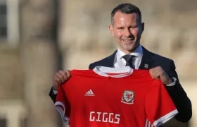 Ryan Giggs durante la presentación.