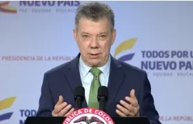 Juan Manuel Santos, presidente.