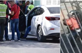 Lugar de los hechos y uno de los presuntos homicidas.