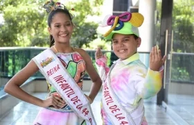 Laura Ospino y Samuel Quintero, reyes infantiles del Carnaval de la 44.