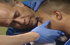 Momento en el que atienden al barranquillero.