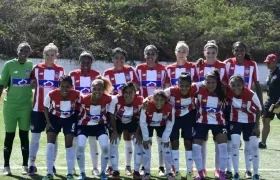 Las Tiburonas formaron así en el partido de este sábado. 