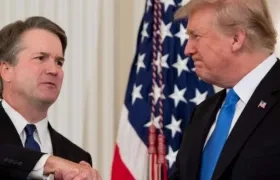 Brett Kavanaugh y Donald Trump. 